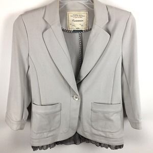 Cartannier's 2 pocket smooth soft comfortable woman's jacket-size M